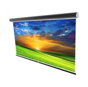 SoparElectricalProjectorScreen"LORENZO"240x180cm,format:4:3,WhitewithBlackBorder,AluminiumFramepaintedBLACK,Viewingangle150°,RemoteControl