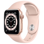 AppleWatch6,Gold,40mm,AluminiumCasewithPinkSandSportBand,GPS(MG123)
