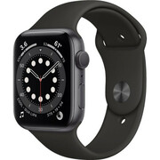 AppleWatch6,SpaceGray,44mm,AluminiumCasewithBlackSportBand,GPS(M00H3)