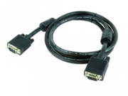 "CableVGAPremiumExtension1.8m,HD15M/HD15MBlack,Gembird,w/2*ferritecore,CC-PPVGAX-6B-"