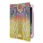 JustCavalliEco-leatherslimcover"Pythonflower"foriPadAir,withtransparentback,yellow