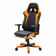 GamingChairsDXRacer-SentinelOH/SJ00/NO,Gamerweight159kg/height195cm,LeatherStyleVinylCover-Black/Black/Orange,FoamDensity52kg/m3,5-starWideAluminumBase,GasLift4Class,TiltMech-Angle120*,AdjustableArms-4D,Pillow-3,Caster-3,30kg