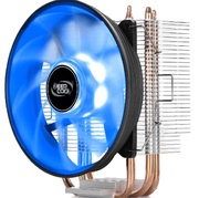 DEEPCOOLCoolerGAMMAXX300B,SocketLGA1366/LGA1200/1151/1150/1155/LGA775&AM5/AM4/AM3/FM2,upto130W,120х120х25mm,Semi-transparentfanwithBlueLED,900~1600rpm,17.8~21dBA,55.5CFM,4pin,PWM,HydroBearing,3heatpipesdirectcontact