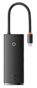 DockingStationBaseusLite6-in-1,USBType-Сto2xUSB3.0,Type-CPD100W,HDMI4K@30Hz,SD,MicroSD,BlackWKQX050101