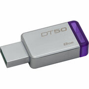 ФлешкаKingstonDataTraveler50,8GBUSB3.1,Silver/Purple