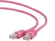 PatchCord3m,Pink,PP12-3M/RO,Cat.5E,Gembird,moldedstrainrelief50u"plugs