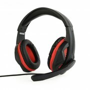 НаушникиGembirdGHS-03,Black/Red