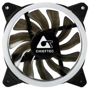 "PCCaseFanChieftecAF-12RGB(120x120x25mm,RainbowRGBRingFan)//Dimension(DxWxH):120x120x25mmWeight(without/withpackage):120g/125gStart-upVoltage:+5VOperatingVoltage:DC+7V~DC+12VRatingVoltage:DC+12VPowerConne