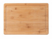 ДоскакухоннаяArdestoMidoriсжелобом,35.5*25*1.5см,бамбук