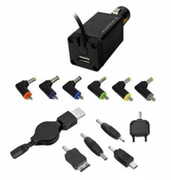 HantolNBP90CAV-BKUniversalNotebook/USBPoweradapter,DC-Car,AVR,Output15-20V,90W