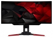 29.5"ACERVALEDPredatorZ301CTBCurvedUW-UXGABlack/Red(4ms,21:9,3000:1,300cd,2560x1080,178°/178°,200HzRefreshRate,DisplayPort,HDMI,USBHub:3xUSB3.0,Speakers2x3W,HeightAdjusment,)[UM.CZ1EE.T01]