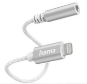 Hama201523Lightning-3.5mmJackSocketAuxAdapter,white