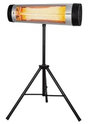 ОбогревательинфракрасныйARDESTOкварцевый,12м2,2500Вт,мех.упр-ние,серый/черныйcТелескопическимстенд-омArdestoIH-TS-01