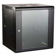 19"9UWallMountedcabinet,SN-IRON19"9U-06-045-ДС-2БГ,600х450х468,GlassDoor,Black