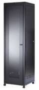 19"18UStandardFloorRack,SN-NO19"18U-06-08-ДC-ПГ-2БГ,600х800х935/970*,GlassDoor,Black