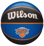 MingeBaschetWILSONNBATeamTributeNYKnicks,cauciuc,marimea7,Albastru/Negru/Portocaliu