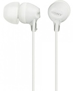 EarphonesSONYMDR-EX15LP,3pin3.5mmjackL-shaped,Cable:1.2m,White