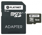 PlatinetPMMSD1610MicroSDHCSecureDigital+Adapter16Gb[42209]