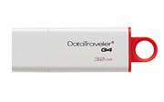 32GBUSB3.1KingstonDataTravelerG4White/Red,(Read85MByte/s,Write14MByte/s)