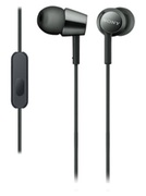 EarphonesSONYMDR-EX15AP,Miconcable,4pin3.5mmjackL-shaped,Cable:1.2mBlack