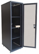 19"32UStandardFloorRack,SN-NO19"32U-06-06-ДC-ПГ-2БГ,600х600х1600*,GlassDoor,Black