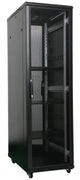 19"32UStandardFloorRack,SN-NO19"32U-06-08-ДC-ПГ-2БГ,600х800х1600*,GlassDoor,Black