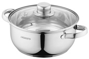 КастрюляArdestoGeminiGourmetAosta,стекляннаякрышка,2.7л,нержавеющаясталь