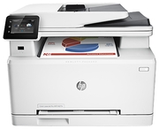 HPColorLaserJetProMFPM277dwPrint/Copy/Scan/Fax,Upto18ppm,Duplex,256MBRAM,600x600dpi,Upto30000p.,50-sheetADF,7.6cmtouch,PCL5c/6,Postscript3,USB2.0,GigabitEthernet,Wi-Fi802.11b/g/n,HPePrint,AppleAirPrint™,White