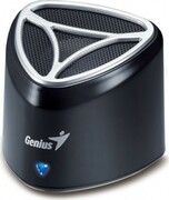 (31731014100)GeniusSP-i175forNB,MP3-2WRMS,Volumecontrol,Rechargeable(QuickchargebyUSB),Built-inLithiumbatteryup8hoursworking,w/3.5to2.5plugconverter,Pouchforstorage,Black