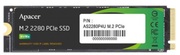 .M.2NVMeSSD512GBApacerAS2280P4X[PCIe3.0x4,R/W:2100/1700MB/s,530/420KIOPS,350TB,3DTLC]