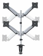 "Table/deskstandfor4monitorsReflectaFLEXODeskPro27-1010Q12""-27"",75x75,100x100,Max.9kg-ProductInformation:-UniversalMonitorSupport;-Gasspringmechanism;-Maxloadingweight:9kgperarm;-Tilt:+90°/-40°;-360°rot