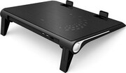 DEEPCOOL"N180",NotebookCoolingPadupto15.6",1fan-180mmwithfanspeedcontrolbutton,600-1000rpm,<16~20dBA,84.7CFM,2viewinganglesadjustable,DualUSBports,MetalMeshPanel,Black