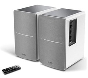 EdifierR1280DBWhiteSilver,2.0/42W(2x21W)RMS,AudioIn:Bluetooth,RCAx2,optical,coaxial,AUX,remotecontrol,wooden,(4"+1/2')