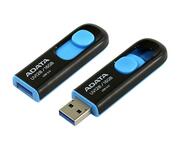 ФлешкаADATAUV128,16GBUSB3.0,Black-Blue,Plastic,Slider