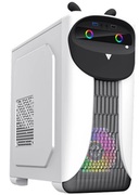CasemATXGAMEMAXCUTEOWL,w/oPSU,1x120mmARGB&1x80mmfans,USB3.0,Black/White