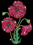 SEQUINARTPURPLE-POPPIES