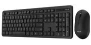 WirelessKeyboard&MouseAsusCW100,Slim,Low-noise,FnKeys,EN/RU,1xAA/1xAAA,Black