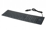 GembirdKB-109F-B,Flexiblekeyboard,USB,OTGadapter,blackcolor,USlayout