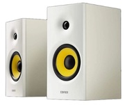 EdifierR1080BTWhite,2.0/24W(2x12W)RMS,4"Mid-rangeandbassdrivers+0.75"trebledrivers,built-inDSPchip,BluetoothV5.1,lineInandAUXInputs,classicwoodenenclosure,top-mountedbuttons