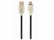 BlisterMicroUSB/USB2.0,2.0m,CablexpertPremiumRubberBlack,CC-USB2R-AMmBM-2M
