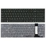 KeyboardAsusN550N56N76N750Q550R552U500w/oframe"ENTER"-smallENG/RUBlack