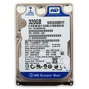 2.5"HDD320GBWesternDigitalWD3200BPVTScorpioBlue,5400rpm,8Mb,AdvancedFormat,SATA,NP