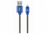 BlisterLightning8-pin/USB2.0,1.0mCablexpertCottonBraidedBlueJeans,CC-USB2J-AMLM-1M-BL