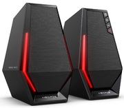 EdifierGamingG1500Black,RMS2x2.5W,BluetoothV5.3,12lighteffectsenhancethegamingexperience,Bluetooth/USBsoundcard/AUXinputavailable