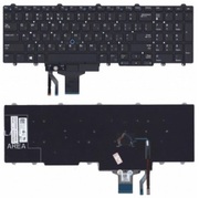 KeyboardDellLatitudeE5550E557055805590w/backlitENG/RUBlack
