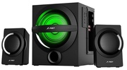 Speakers2.1F&DA140X,52W(13W+2x12W)Bluetooth4.0,USB,FMTuner,LEDLight,Basscontrols,Remotecontrol