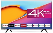 ТелевизорSAKURA50SU20,Black,3840x2160(4K),SmartTV,RMS2x10W,HDMIx2,USB,WiFi+Lan,DVB-T2/C/S2/CI+,Vesa200x200