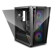 CaseATXDeepcoolMATREXX70ADD-RGB3F,w/oPSU,4x120mmfans(3xRGB+1xBlack),USB3.0,Black