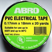 ABRO(ET914)Изолента18ммх20м(черная),выдерживаетдо600Vи80°С()