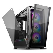 CaseATXDeepcoolMATREXX70ADD-RGB3F,w/oPSU,4x120mmfans(3xRGB+1xBlack),USB3.0,Black